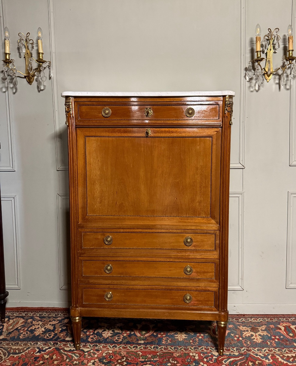Réservé - SECRÉTAIRE DE STYLE LOUIS XVI EN ACAJOU – Image 4