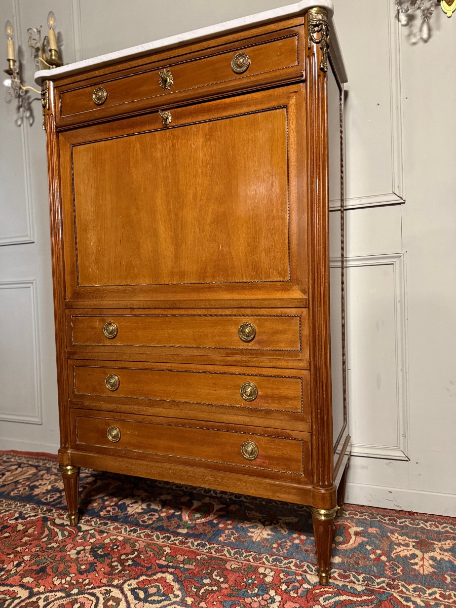 Réservé - SECRÉTAIRE DE STYLE LOUIS XVI EN ACAJOU – Image 2