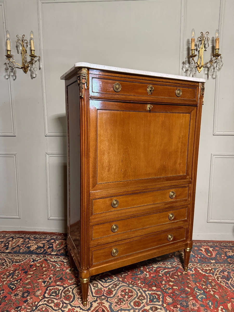 Réservé - SECRÉTAIRE DE STYLE LOUIS XVI EN ACAJOU – Image 5
