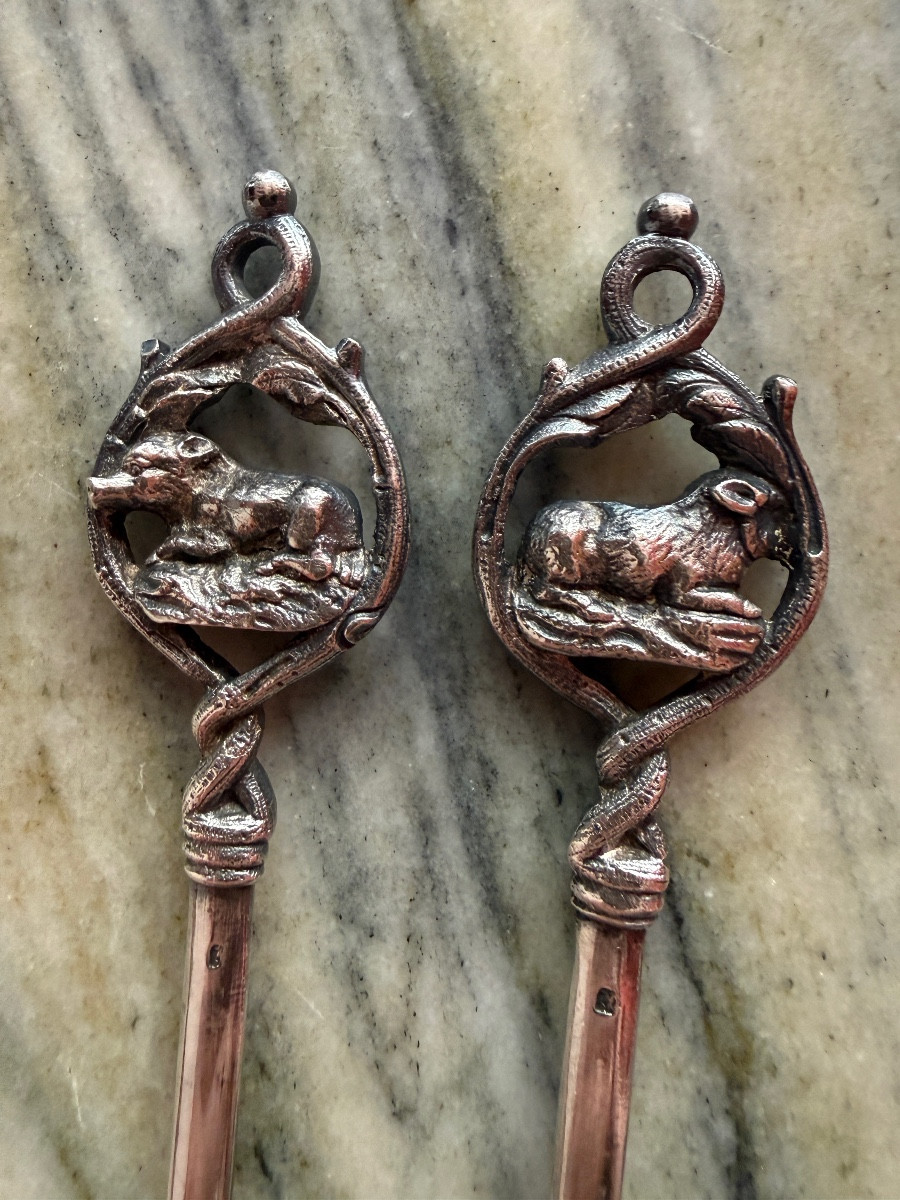 Ensemble de 9 hâtelets ou piques d’ornements des buffets – Image 4