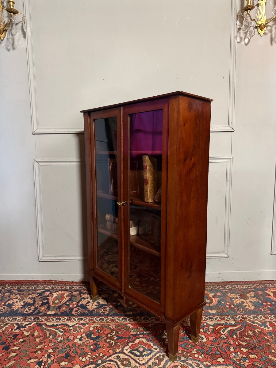 Petite vitrine en acajou d'époque XIXe. – Image 3