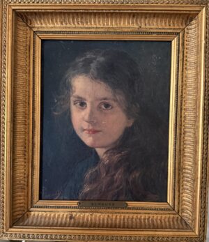 Ferdinand SCHAUSS (1832-1916) – Portrait de jeune fille.