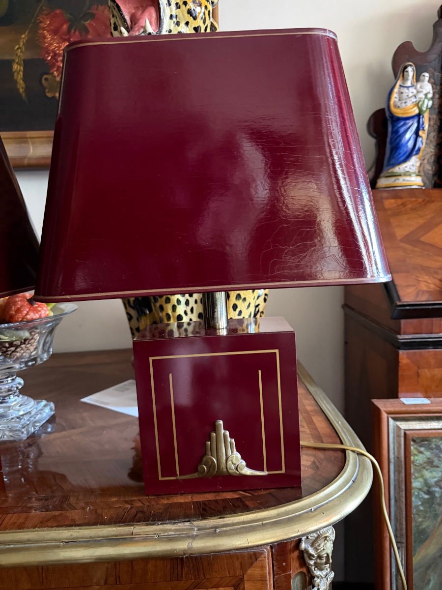 Paire de lampes Maison Dauphin d'époque Hollywood Regency. – Image 5