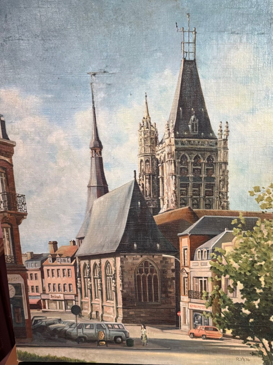Peinture naïve. Ville de L'Aigle (Orne), Normandie, France. – Image 2