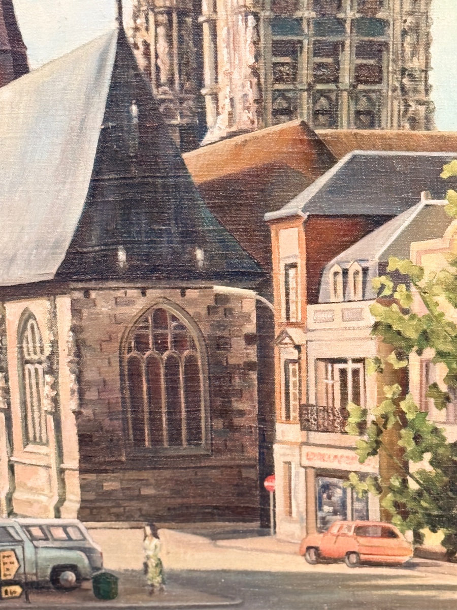 Peinture naïve. Ville de L'Aigle (Orne), Normandie, France. – Image 3