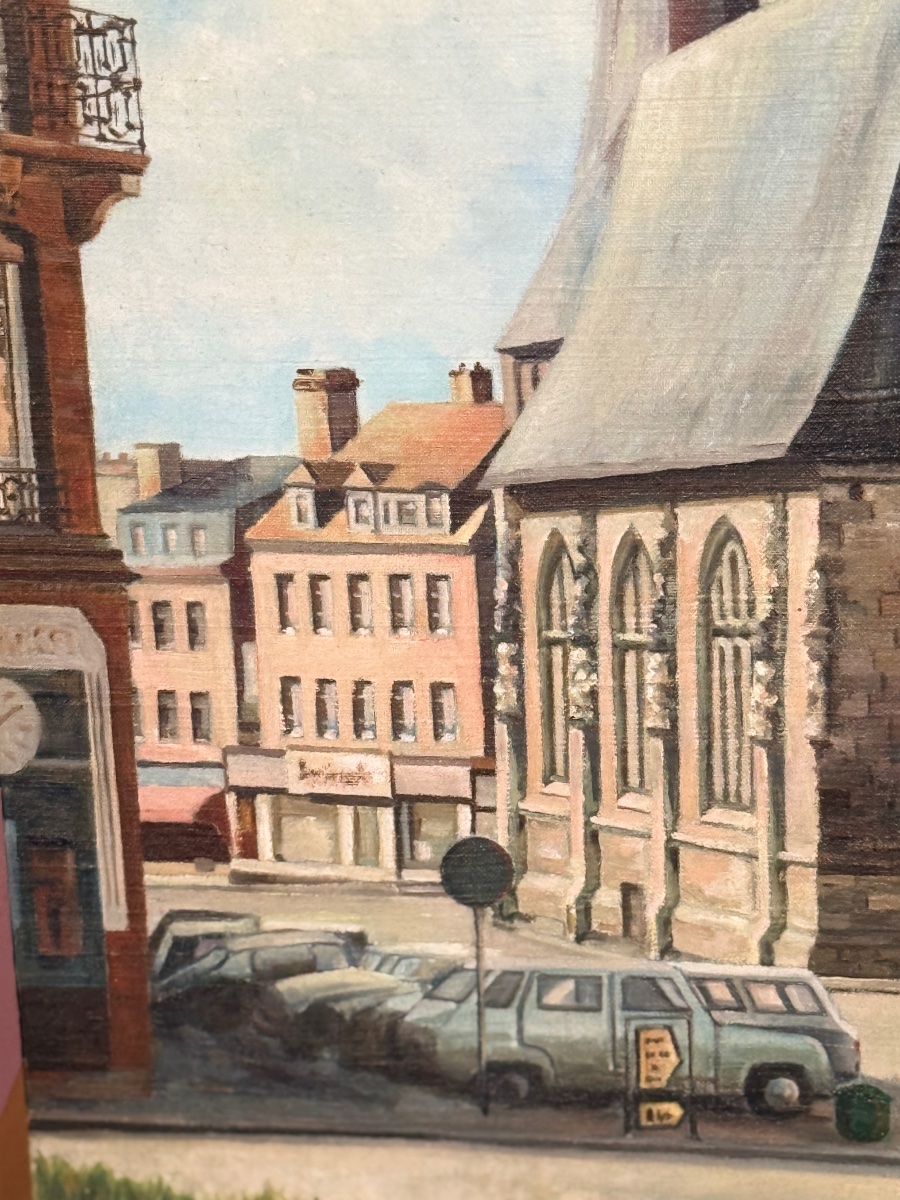 Peinture naïve. Ville de L'Aigle (Orne), Normandie, France. – Image 4