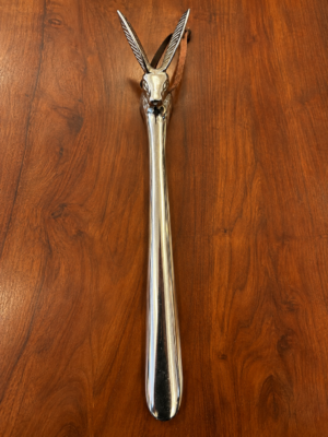 Chausse-Pieds Métal Chromé – Tête de lièvre