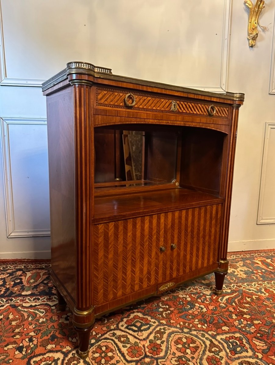 Bibus / meuble D’entre-deux De Style Louis XVI. – Image 8