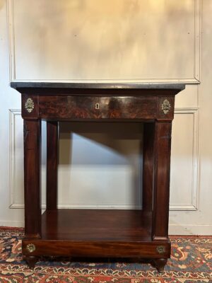 Console D’époque Empire En Acajou.