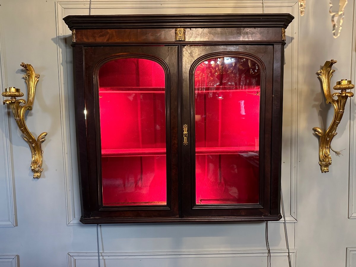 Bibus / vitrine D’époque Napoléon III En Acajou. – Image 3