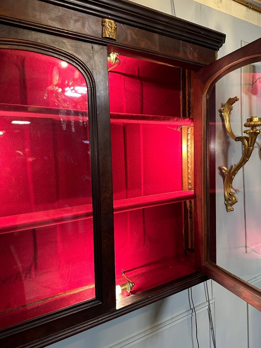 Bibus / vitrine D’époque Napoléon III En Acajou. – Image 5