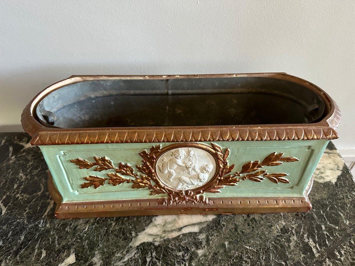 Jardinière De Style Louis XVI, à Médaillons. – Image 3