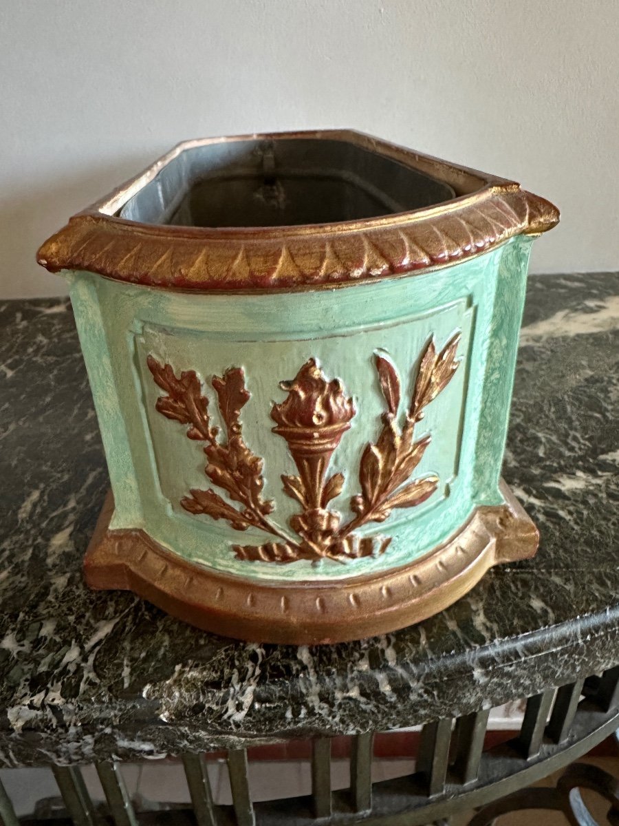 Jardinière De Style Louis XVI, à Médaillons. – Image 5