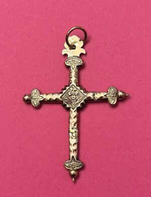 Croix Jeanette ancienne en or