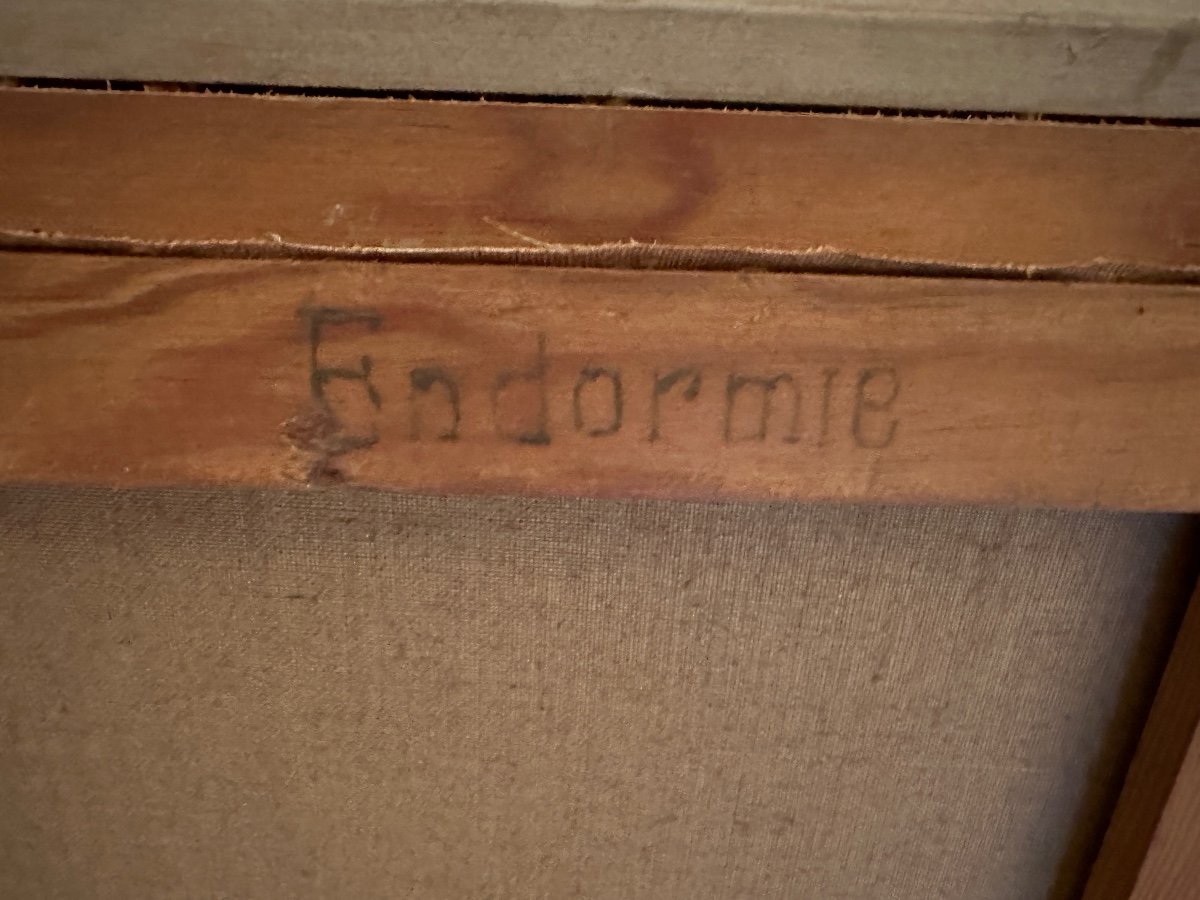 Nu Féminin « L’endormie » Hst Signée M. Briard XX ème. – Image 8