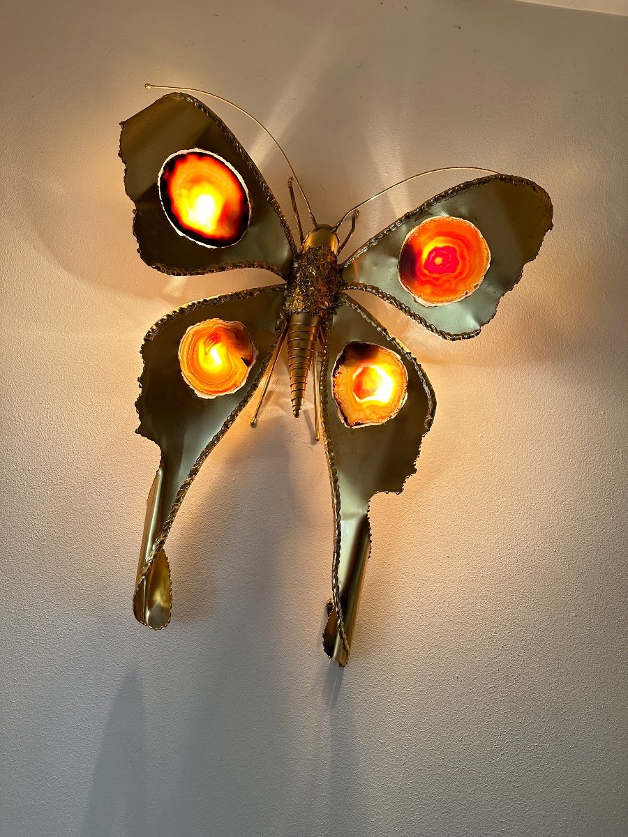 Applique papillon aux ailes en agates, Isabelle Faure ou Jacques Duval-Brasseur – Image 6