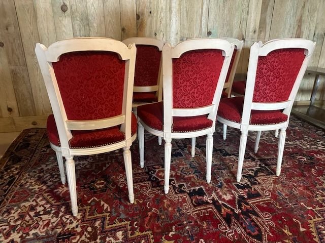 Suite De Six Chaises De Style Louis XVI. – Image 5
