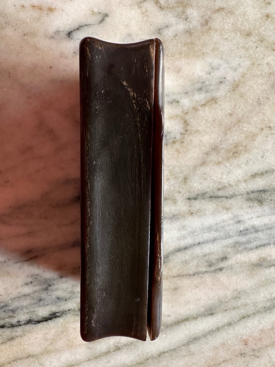 Tabatière Napoléon III en corne, écaille et nacre – Image 2