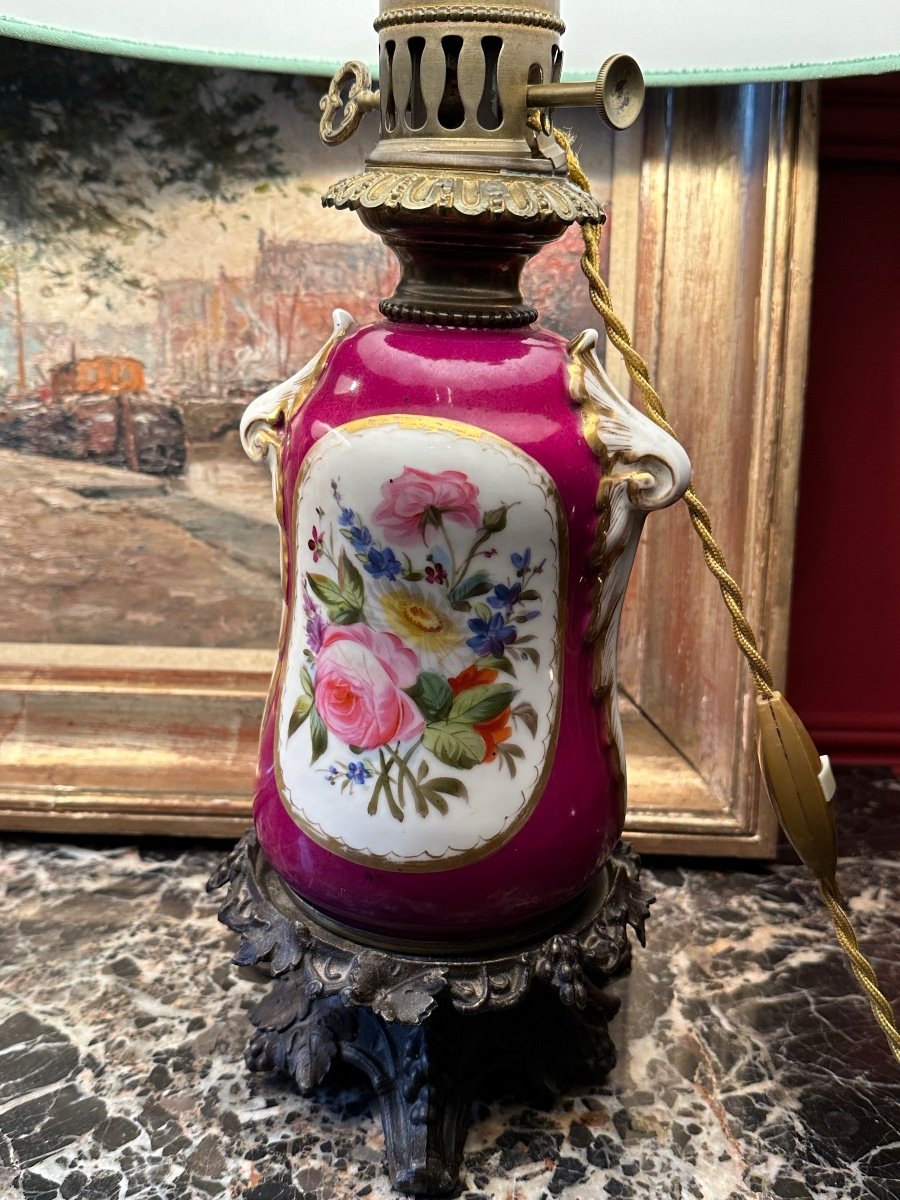 Paire de lampes en porcelaine de Paris du XIXe siècle – Image 2