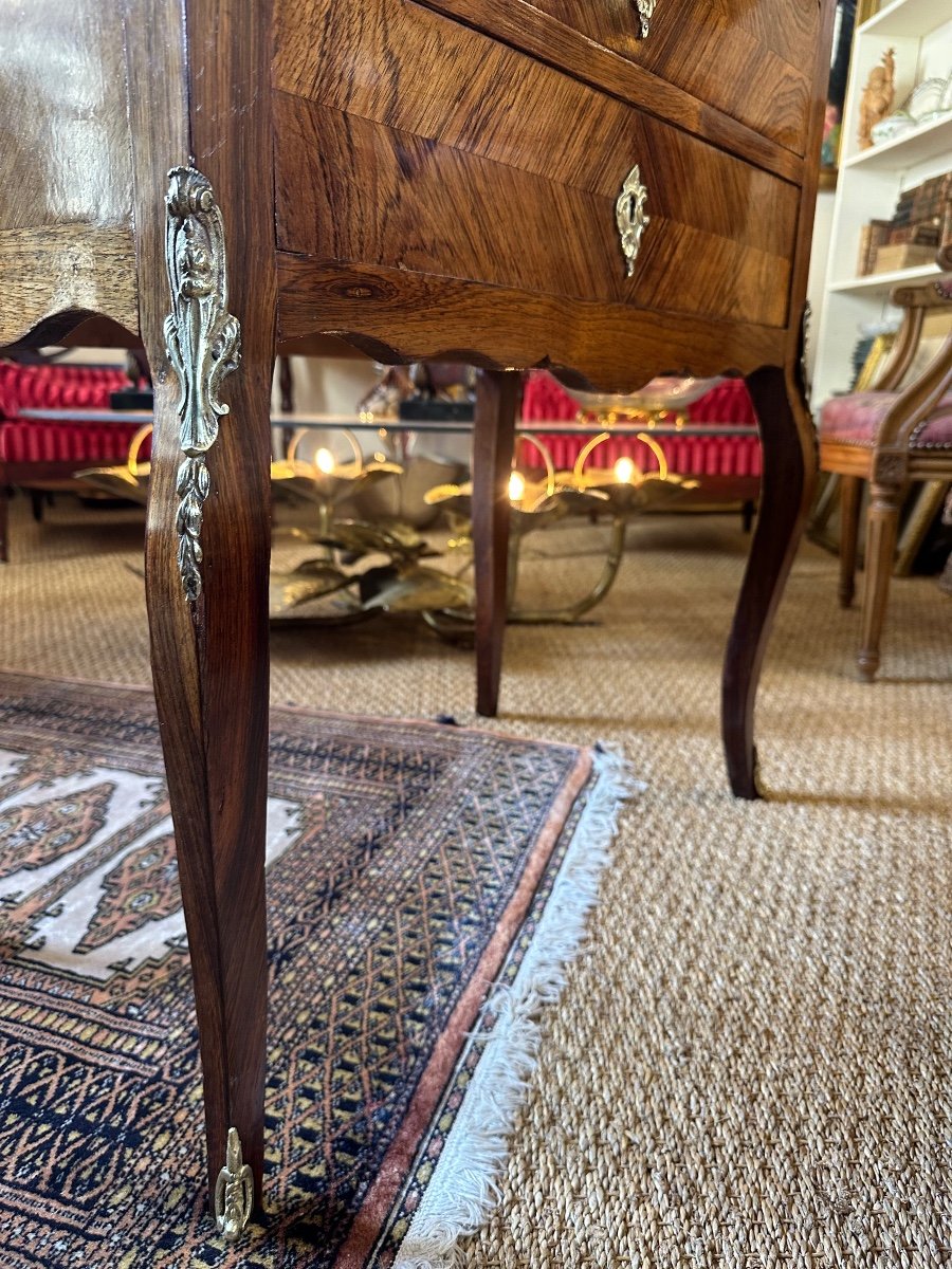 Commode De Style Louis XV En Marqueterie. – Image 7