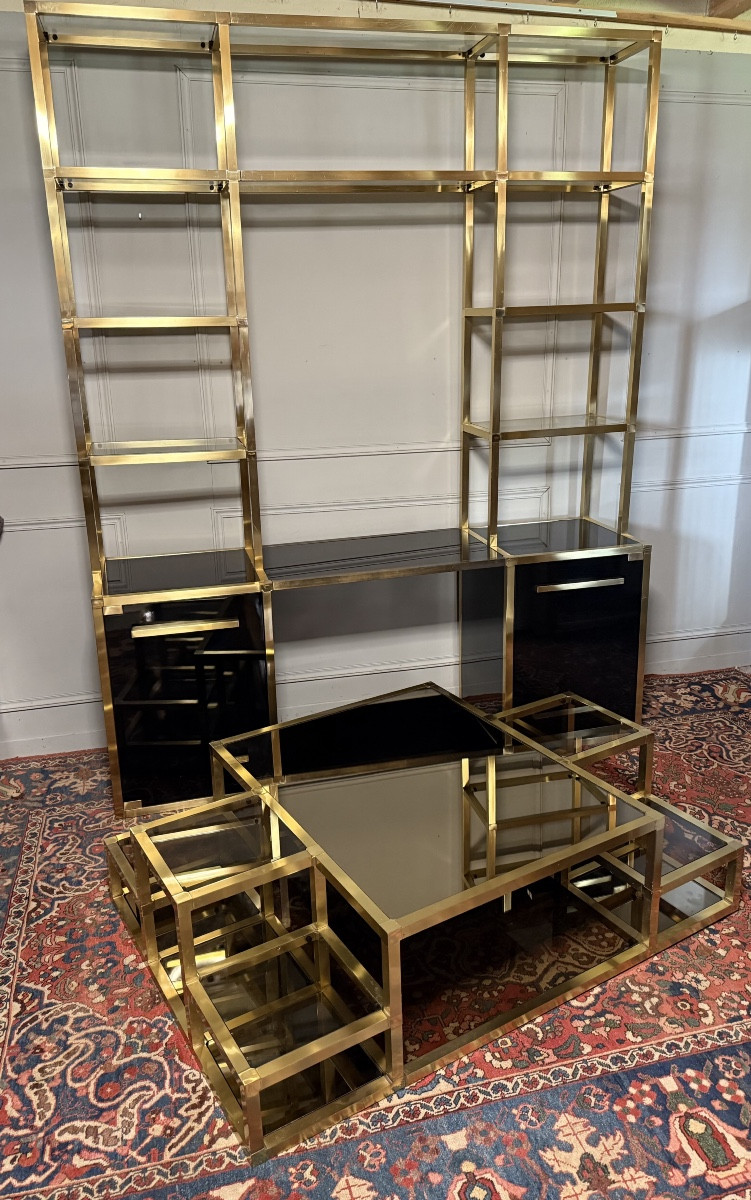 Kim Moltzer (1970) – Bibliothèque-bureau et table basse