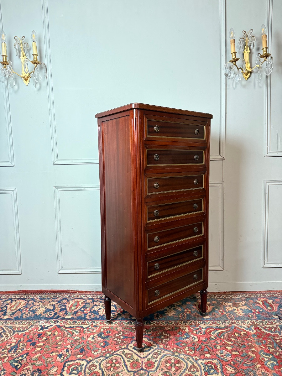 Semainier de style Louis XVI en acajou – Image 2