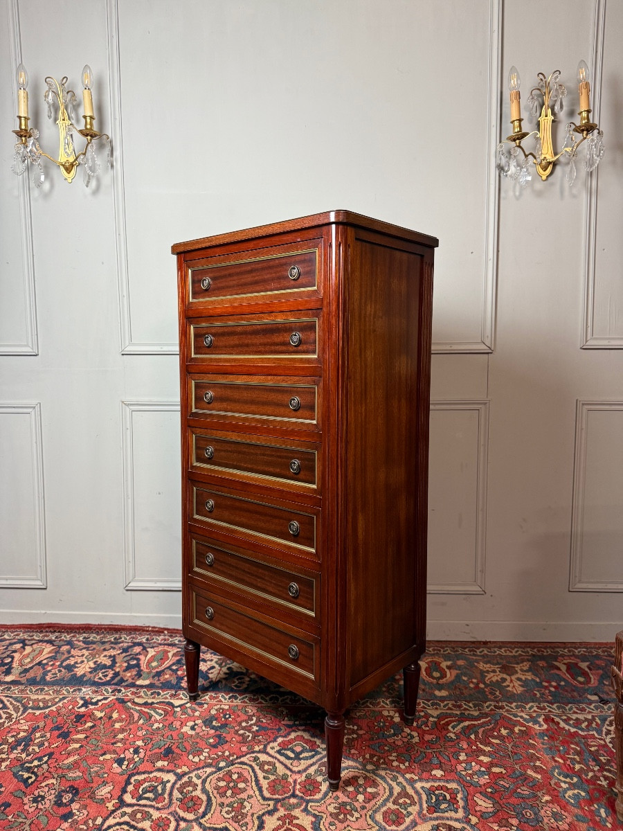 Semainier de style Louis XVI en acajou – Image 3