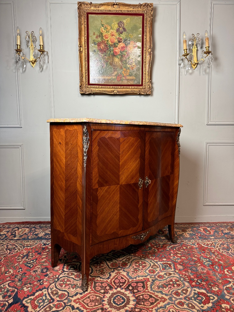 Buffet de style Louis XV en marqueterie – Image 5