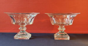 Paire de coupes Harcourt en cristal de Baccarat, XIXe siècle