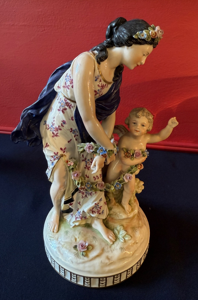 Groupe en porcelaine de Ludwigsburg, XVIIIe siècle – Image 2