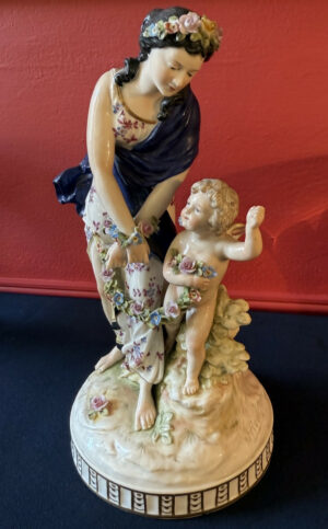 Groupe en porcelaine de Ludwigsburg, XVIIIe siècle
