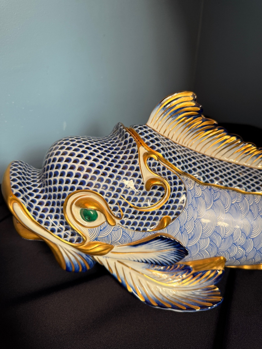Giulia Mangani pour Ogetti, poisson en porcelaine peinte à la main – Image 2