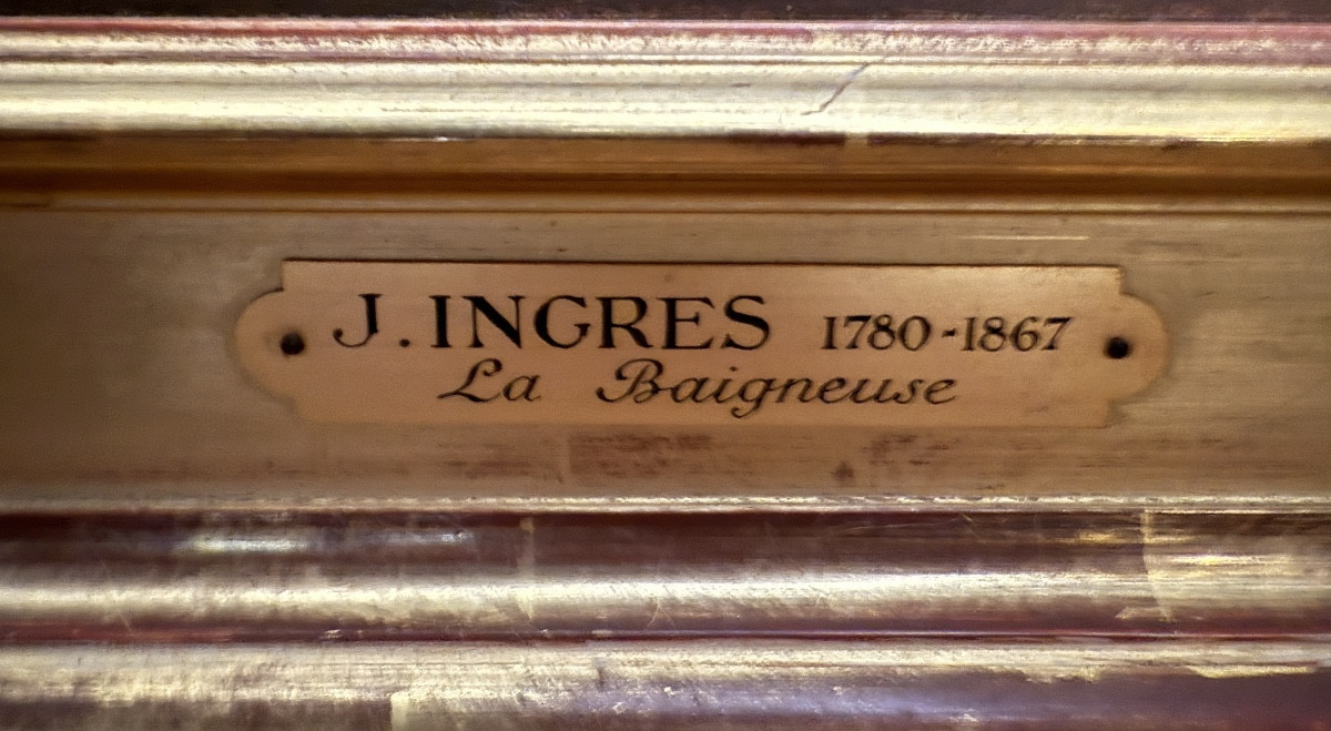 D’après Ingres, La Baigneuse, huile sur toile – Image 5