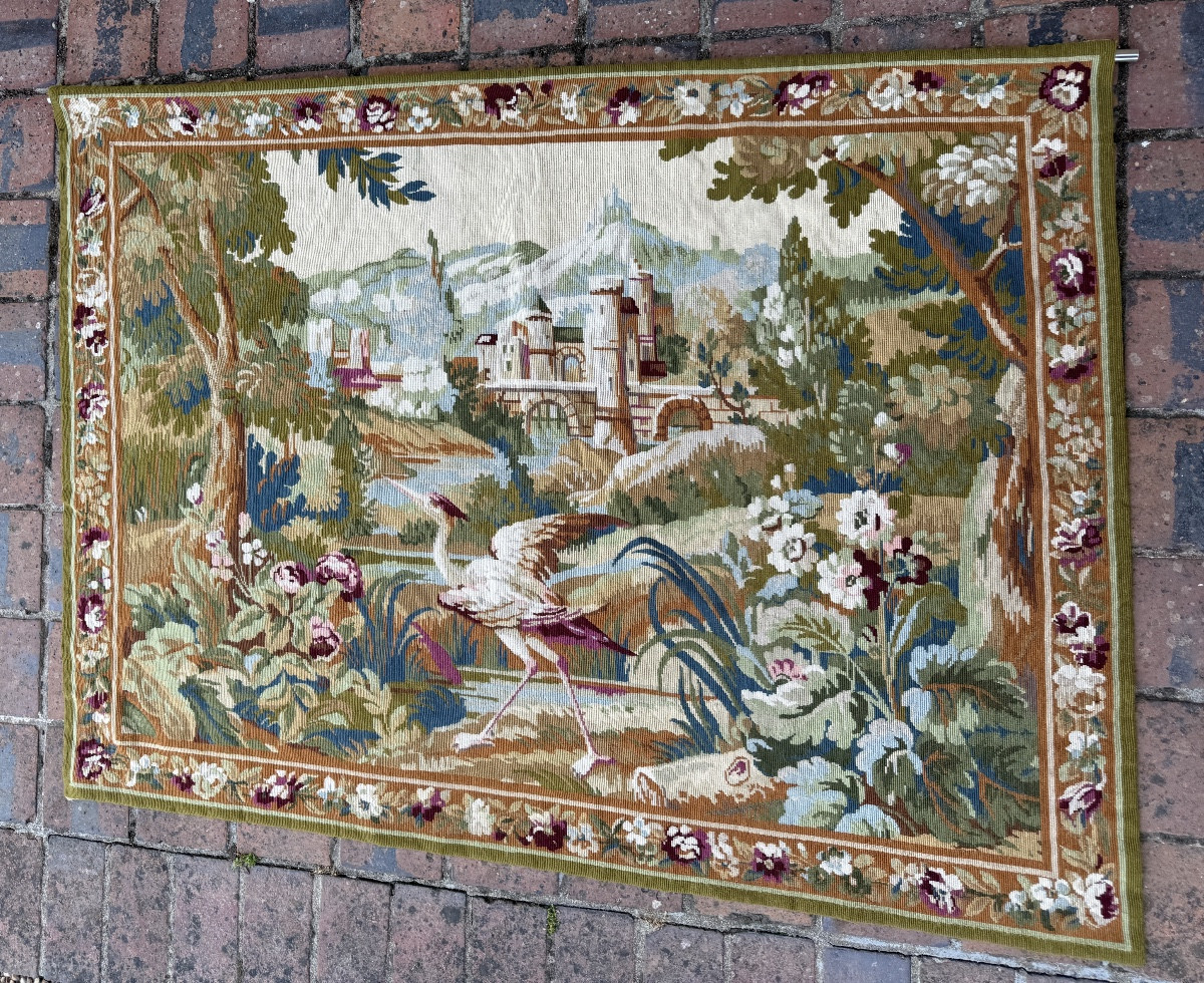 Tapisserie d’Aubusson au petit point, XXe siècle – Image 4
