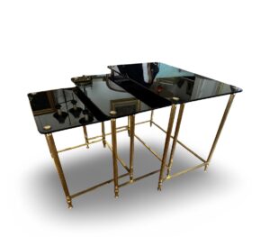 1970’ Tables gigognes style Maison Baguès
