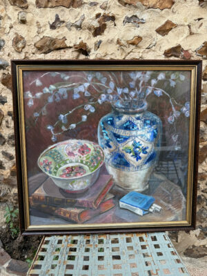 Nature morte pastel gouache et aquarelle