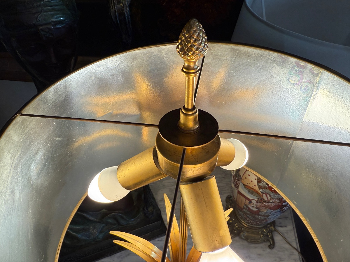 Lampe Maison Charles en bronze doré et cristal – Image 5