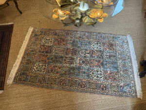 Tapis Cachemire en soie noué main