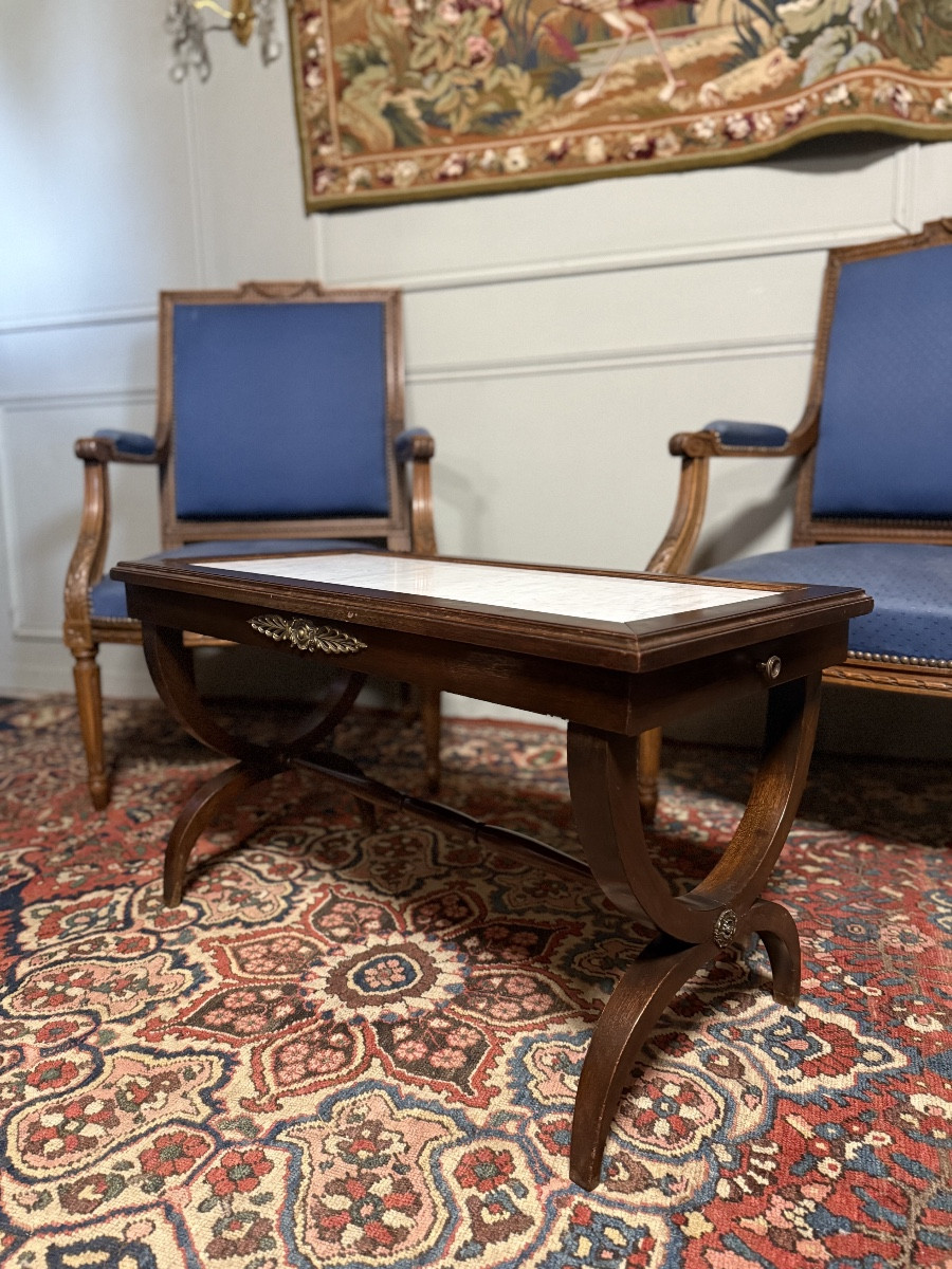 Table basse de style Empire en acajou – Image 5