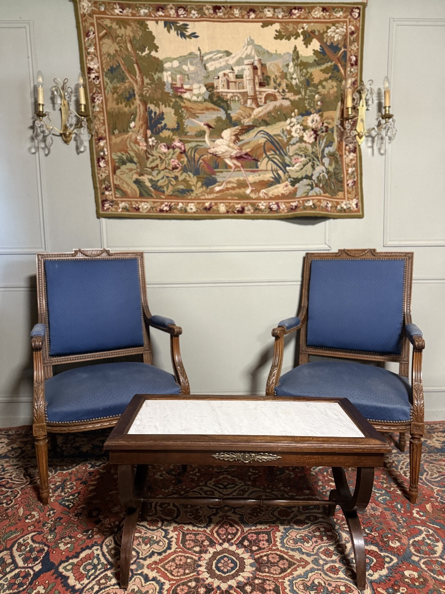 Table basse de style Empire en acajou – Image 6