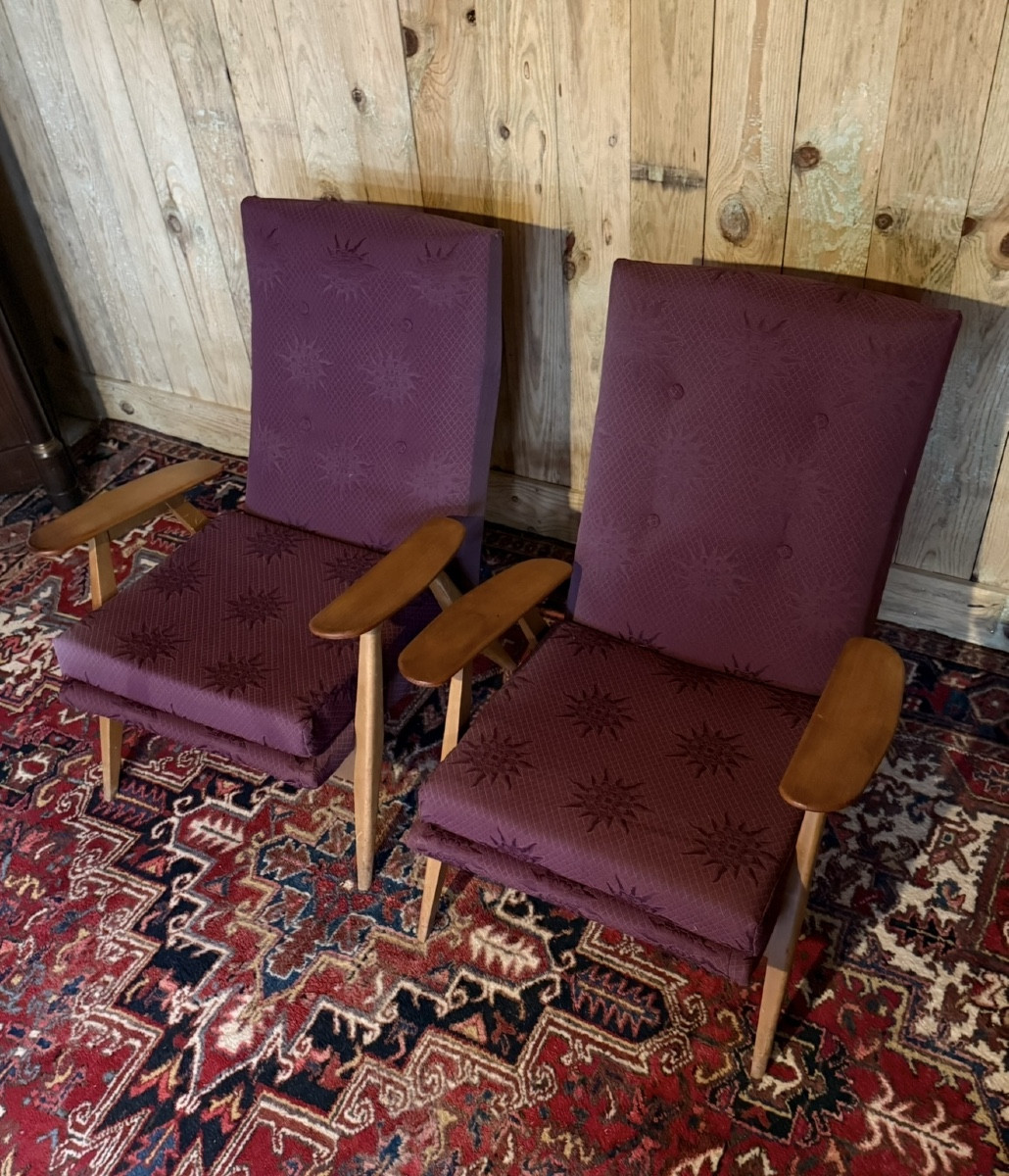 Steiner – Paire de fauteuils SK640 par Pierre Guariche, vers 1950 – Image 5