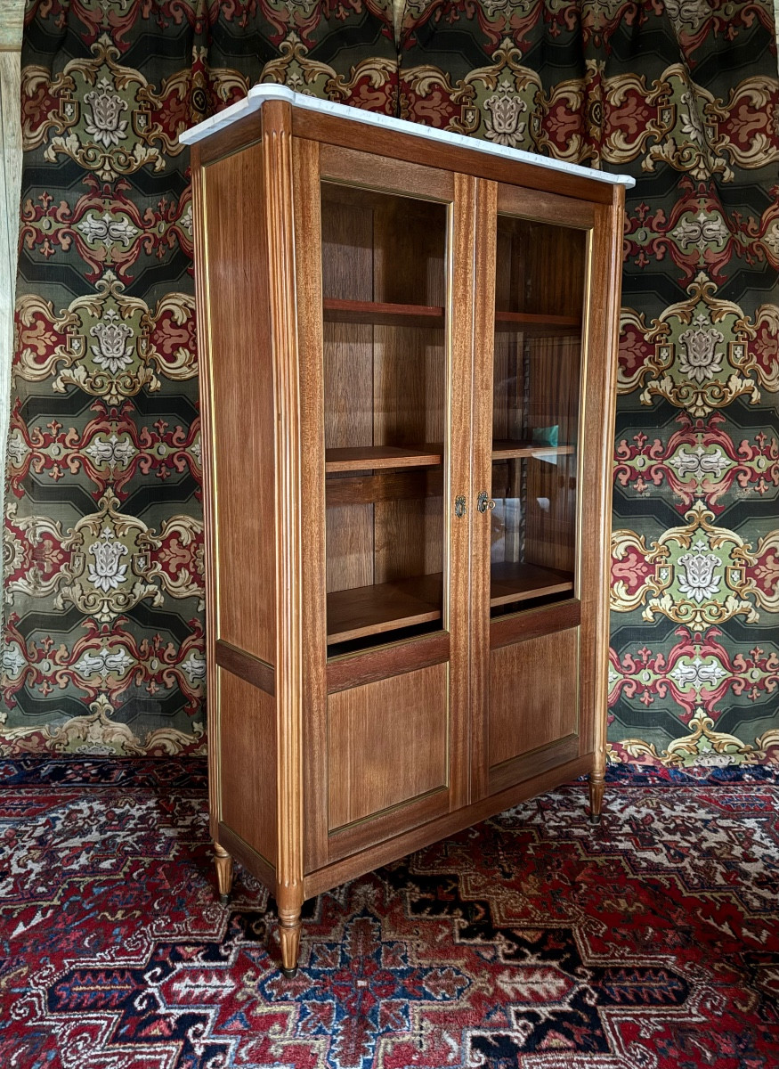 Vitrine ou bibliothèque de style Louis XVI – Image 7