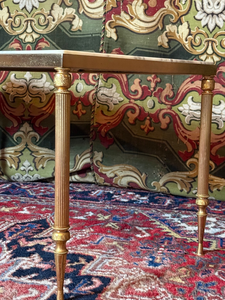 Table basse en bronze doré, style Maison Baguès – Image 3