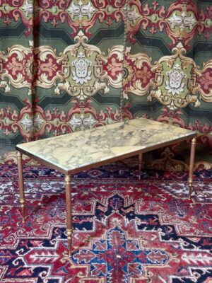 Table basse en bronze doré, style Maison Baguès