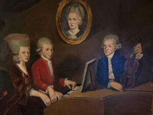La famille Mozart, huile sur toile d’après Johann Nepomuk della Croce