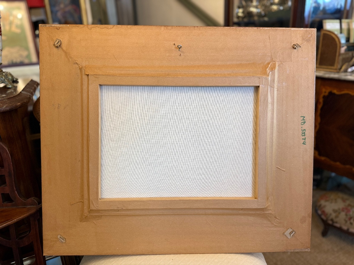 Huile sur toile, vue de Paris, époque XXe – Image 4