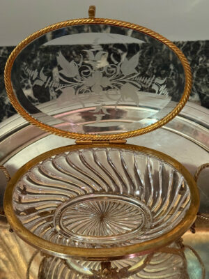 Coffret en cristal de Baccarat d'époque XIXe