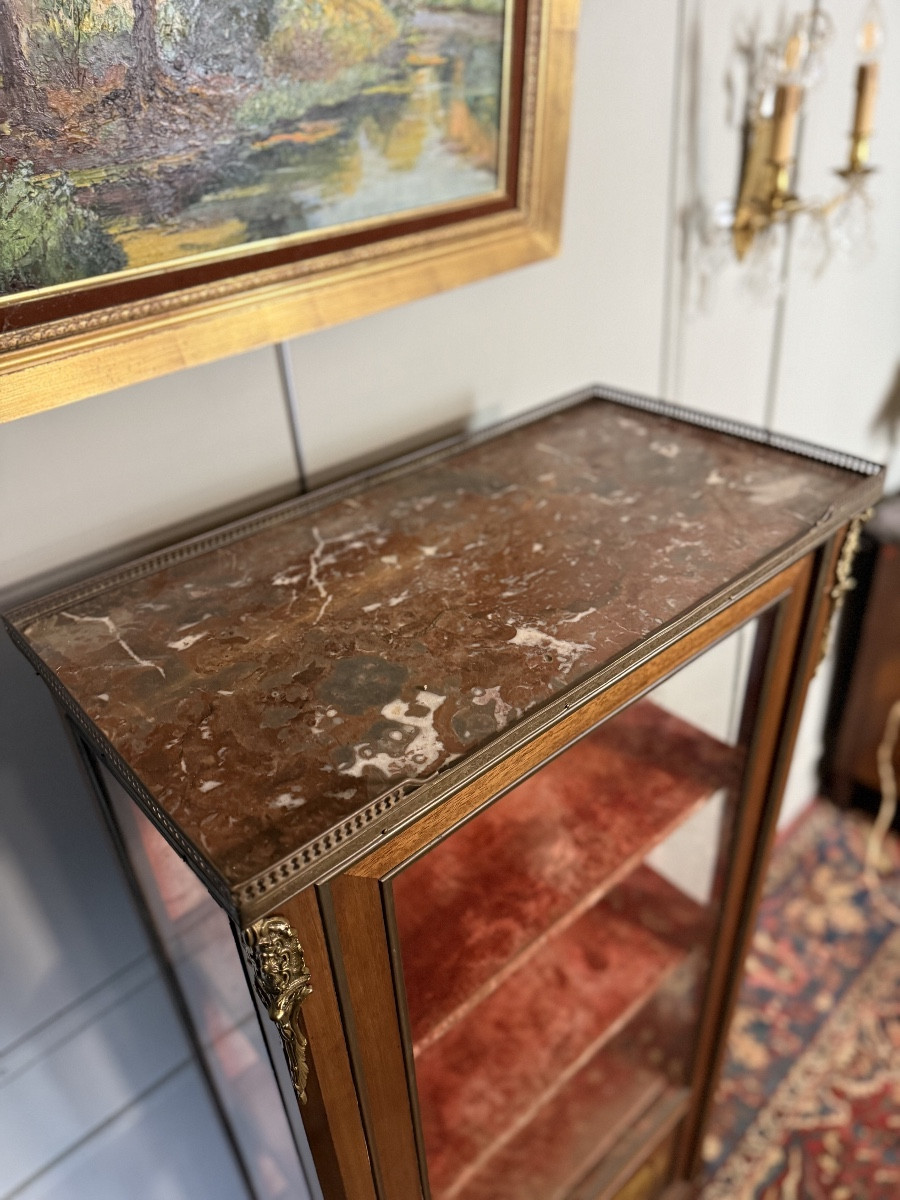 Vitrine / argentier de style Transition au vernis Martin – Image 4