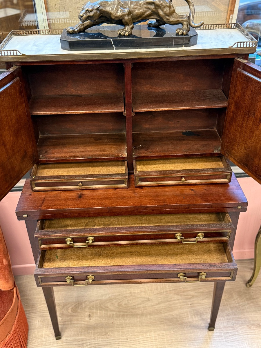 Bureau bonheur du jour Louis XVI – Image 2