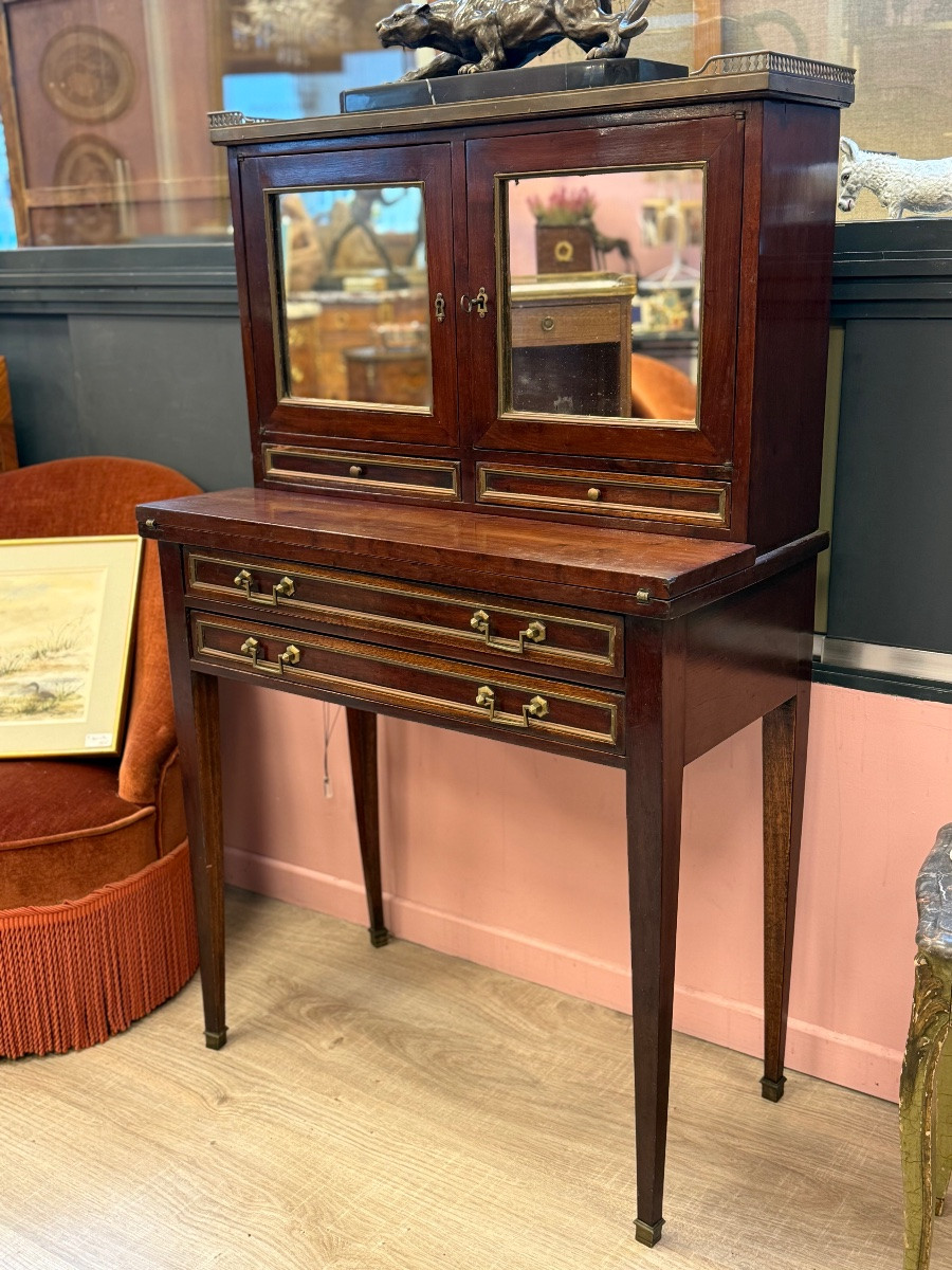 Bureau bonheur du jour Louis XVI – Image 9
